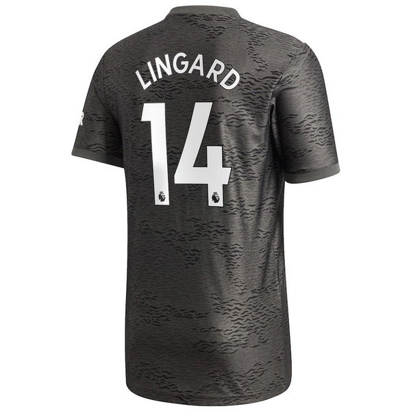 Trikot Manchester United NO.14 Lingard Auswarts 2020-21 Schwarz Fussballtrikots Günstig